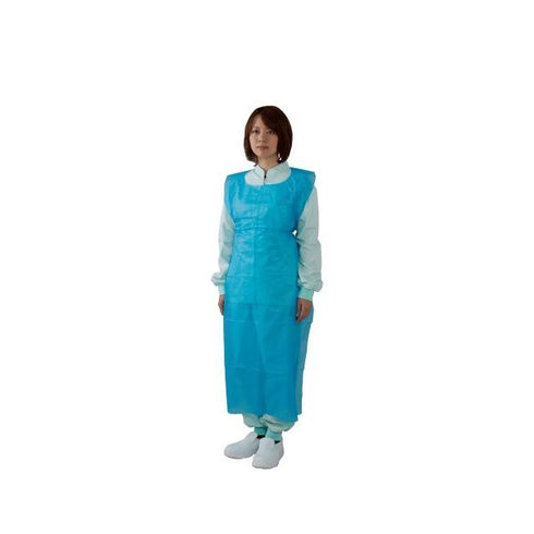 ポリエチエプロンスタンダード M ブルー 【50枚】 川西工業